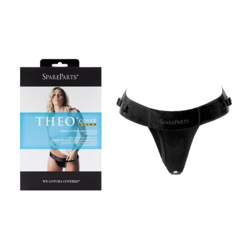 SpareParts Theo Cover Underwear Harness Black (Single Strap) Size B Nylon